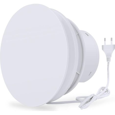 1 Extracteur d'air, 100 mm, clapet anti-retour, moteur à roulement à billes, pour cuisine, salle de bain (1/5)