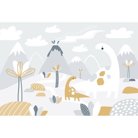 Papier peint panoramique Enfants - Dinosaures - 130 cm x 88 cm (1/2)