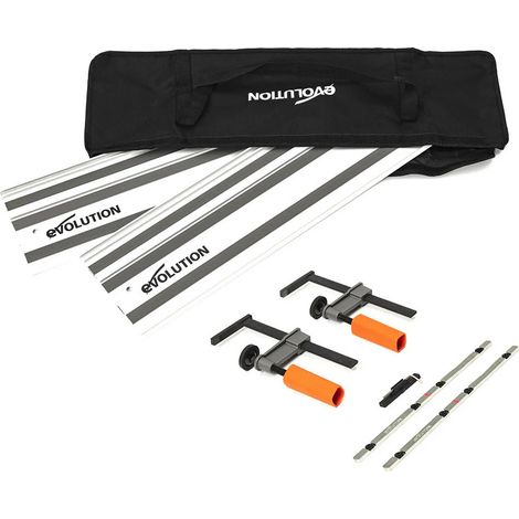 Evolution 004-0011 ST1400-G2 Universal Circular Saw Track Set 1.4m + Clamps +Bag (1/4)