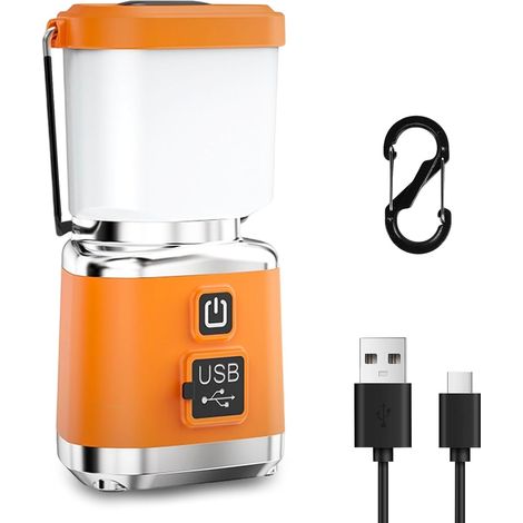 Lanterne Camping LED, 3000mAh Lampe Camping Puissante, Eclairage Camping Etanche, Lampe Camping Portative à Piles avec 4 Modes d'Eclairage, Luminosité Réglable (1/5)