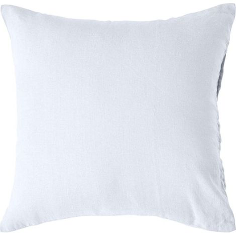 HOMESCAPES White European Linen Pillowcase, 40 x 40 cm