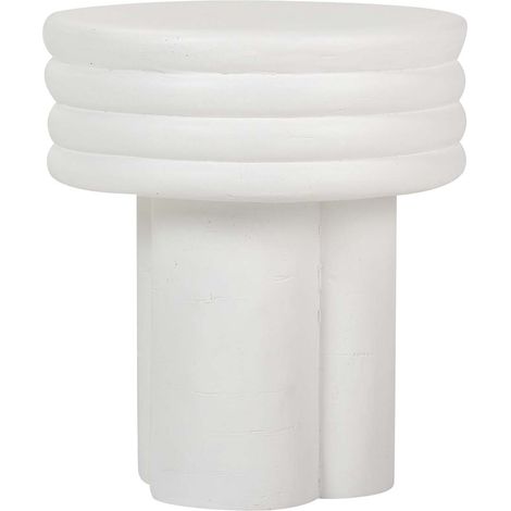 Table d'appoint blanche Sedit 37 x 37 x 42 cm