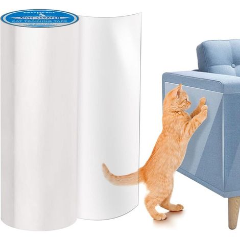 Protection anti-griffures pour canapé, protection contre les griffes de chat, coussin de protection pour porte en cuir, mur de lit, meubles, autocollants anti-rayures (1/4)