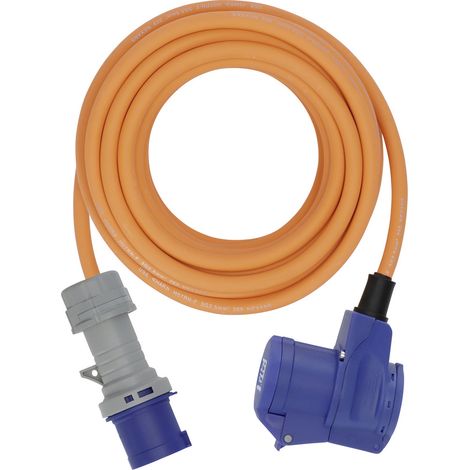 Brennenstuhl 1167650310 Strom Camping-CEE-Verlängerungskabel   Blau, Schwarz, Grau, Orange 10 m H07R