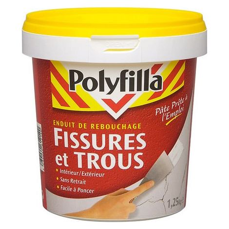 Stucco riempitivo in pasta per crepe e fori 1,25 kg - Polyfilla