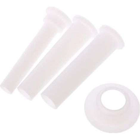 Tube de Remplissage pour Saucisse - 10,3 cm - Diamètres 1,5 / 2,2 / 2,3 cm - Compatible Hachoir à Viande - Plastique Alimentaire - 3 Pièces
