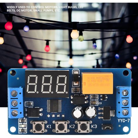 Relais temporisé cyclique YYC-7, temporisateur programmable (3 V, 3,7 V, 4,5 V, 5 V, 6 V, 7,4 V universel) (1/5)