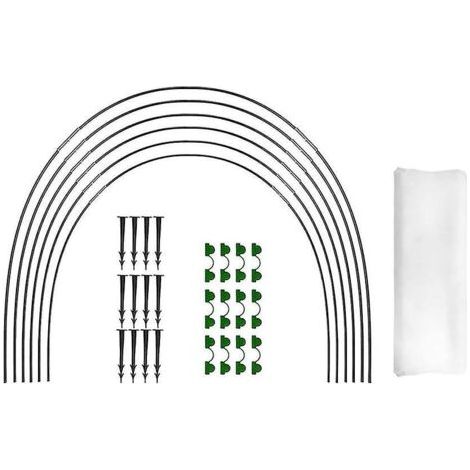 Cerceaux de jardin pour filets, cerceaux de protection des cultures, cloches pour la culture de légumes, tunnel de culture antirouille (1/3)