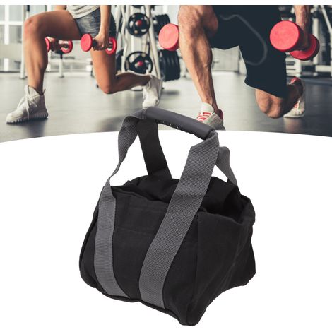 Saco de arena resistente para fitness con asa ergonómica de lona, 340 g – bolsa de peso para entrenamientos en casa de 0 a 11 kg. (1/5)