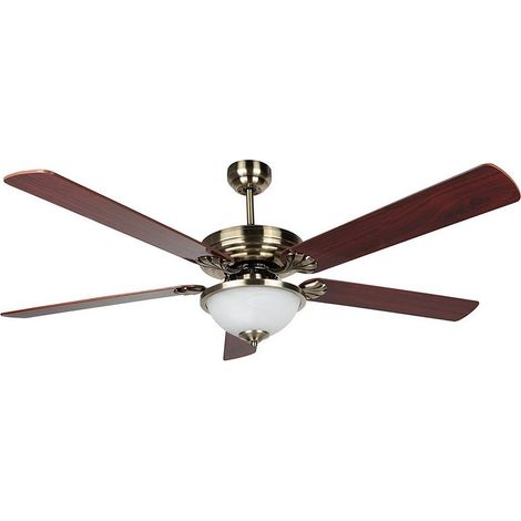 Orbegozo ventilador de techo con luz CP 80142, 3 velocidades, 5 aspas, mando a distancia, 142 cm diámetro, 70 W (1/5)