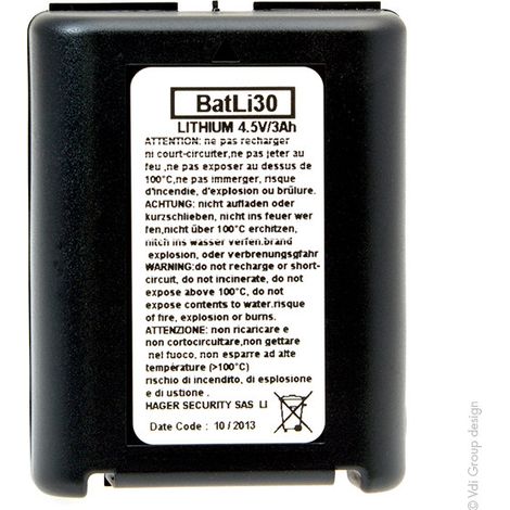 Daitem - Pile alarme DAITEM BATLI30 4.5V 3Ah (1/3)