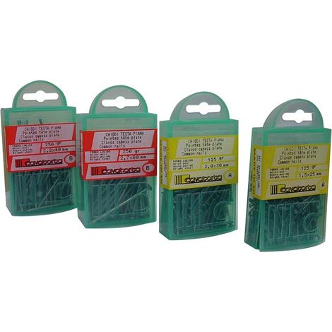 CHIODI BRICOLINE TESTA PIANA CAVATORTA 125GR 10X25MM