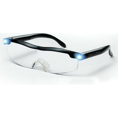 Lunettes De Lecture - Loupe Vision 160 % Avec Éclairage LED Rechargeable - Pour Travaux De Précision Couture Réparation Horlogerie Artisanat - 1 Pièce (1/5)