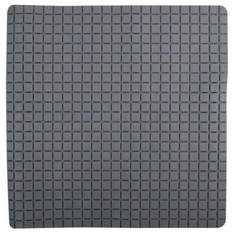 (Gris)Tapis Fond de douche antidérapant Caoutchouc QUADRO 54x54cm Gris MSV-Chrom (1/5)