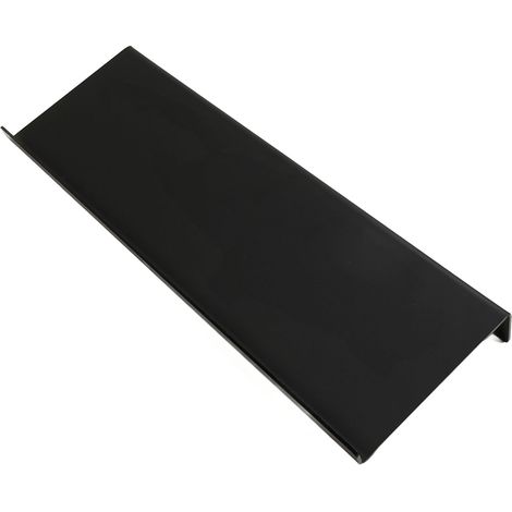 Acryl-Winkel-Computerständer mit polierter Vorderkante, ergonomische Tastaturablage für schwarzen Schreibtisch (1/5)