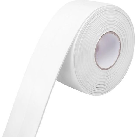 Joint d'étanchéité - 3,2 m x 38 mm - PVC auto-adhésif - Mastic étanche - Joint en silicone - Blanc (1/5)