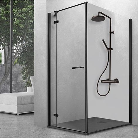 Colonne de douche thermostatique Chromé Noir Brossé EAST SIDE - CRISTINA ONDYNA ES48675