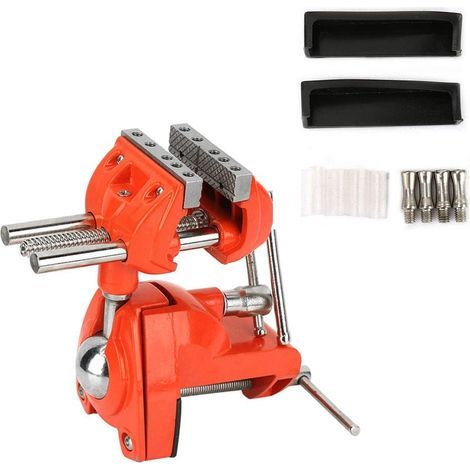 Étau de Table Pince d'Établi Étau Réglable Rotation à 360° Largeur 70 Mm Étau de Fraisage Pivotant de Table Étau pour Convient Au Travail Du Bois, à La Découpe, à La Gravure Et Au Polissage (1/5)