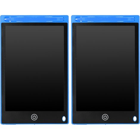 2 Pièces 8.5 Pouces Ardoise Électronique LCD Dessin Enfant pour École Maison Bleu (1/5)