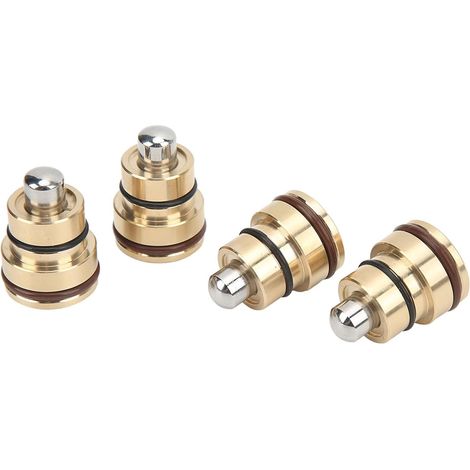 Kit de 4 Boutons de Joystick Hydrauliques Durables pour 320 SH, Ensemble de Boutons de Poignée de Levier Facile à Pousser, pour un Contrôle Intelligent, Matériau : Laiton, Acier allié, (1/5)