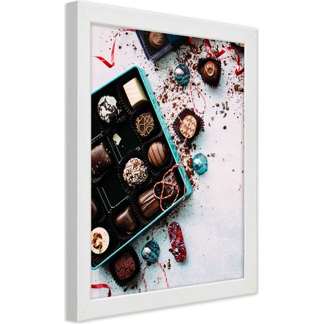 Quadro con cornice, Praline colorate - 40x60 (1/5)