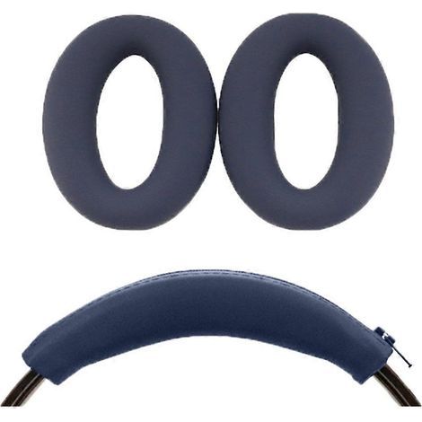Coussinets d'oreille de protection bleu foncé pour casque WH-XB910N (1/5)