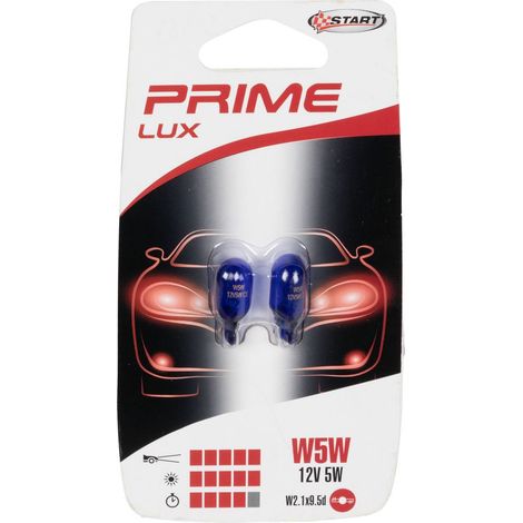 Coppia lampadine auto blu power in vetro W5W W2,1X9,5D 12V 5W (1/3)