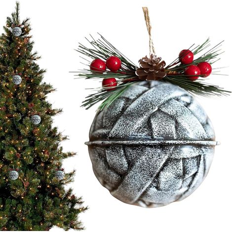 Cloche de Noël Pendentif coloré en métal pour décoration d'arbre Accessoires d'ambiance de Vacances pour Rebord de fenêtre, Chambre à Coucher, Salon, extérieur, Cour, réunions de (1/5)