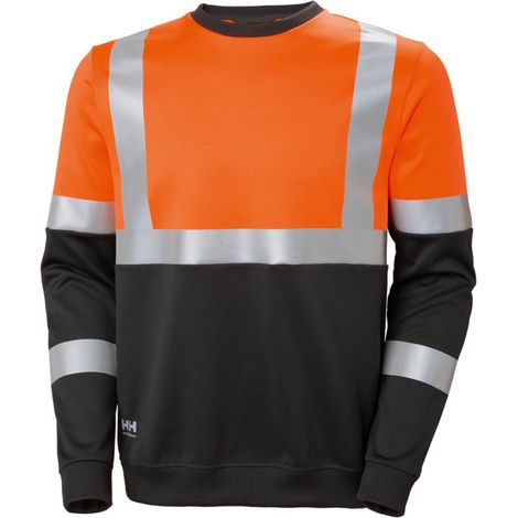 Sweat-shirt Warn. orange. Taille XL.