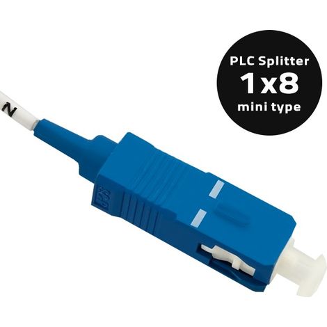 Splitter Qoltec 1x8 SC/PC - SC/PC G.657A Monomodale 0,9 mm (1/2)