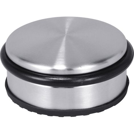 Door stoppers neutral 10 cm acier inoxydable design plat