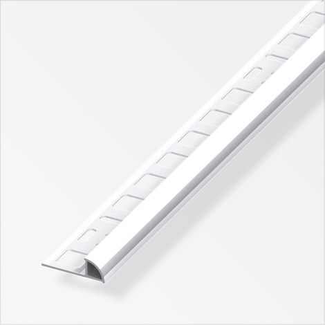 alfer Viertelkreisprofil Aluminium Chrom-Optik Fliesenschienen (1/2)