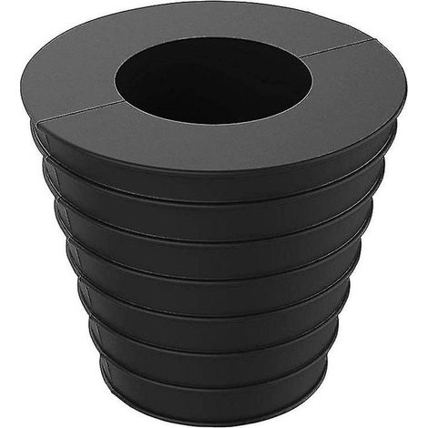 Supporto per ombrellone in silicone, base conica per apertura e fissaggio stabili di tavoli da giardino, nero, 2 pezzi (1/5)