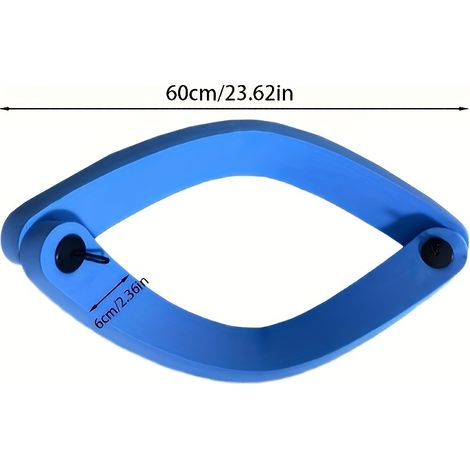 Chaise longue pour l'eau et chaise de piscine pliante flottante - Chaise longue réglable en mousse pour plage et piscine, design ergonomique Bleue (1/4)
