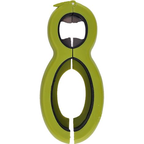 Ouvre-bocal multifonction 6 en 1, outil tout-en-un pour ouvrir bocaux, boîtes, bouteilles de vin et de bière, pince à couvercles à dévisser facile d'utilisation (1/5)