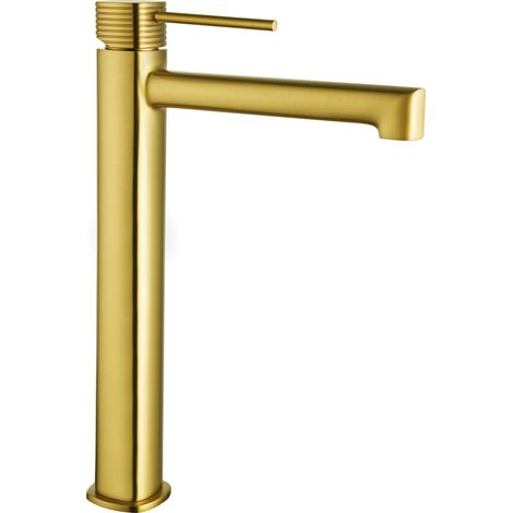 Miscelatore lavabo alto Firenze finitura oro spazzolato [ IMEX® ]
