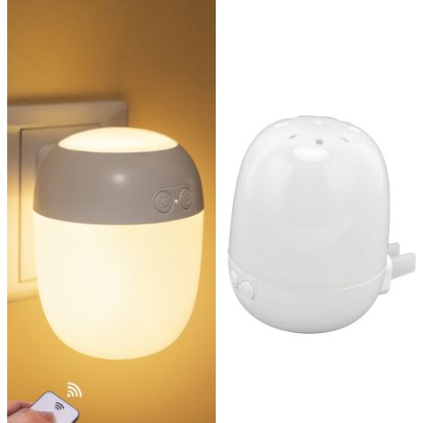 Veilleuse créative avec télécommande, lampe de chevet pour enfants à brancher, lampe d'allaitement LED pour chambre de bébé, lumière chaude protectrice pour les yeux (1/5)