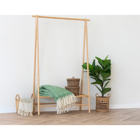Valeria - plaid - 130x170 cm - en laine - vert sauge (1/4)