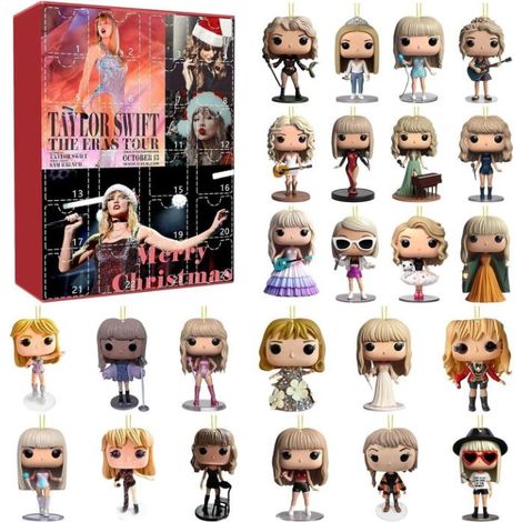 Calendrier de l'Avent Taylor Swift 2024 - 24 jours - Porte-clés de Noël - Idée cadeau pour les mélomanes (1/5)