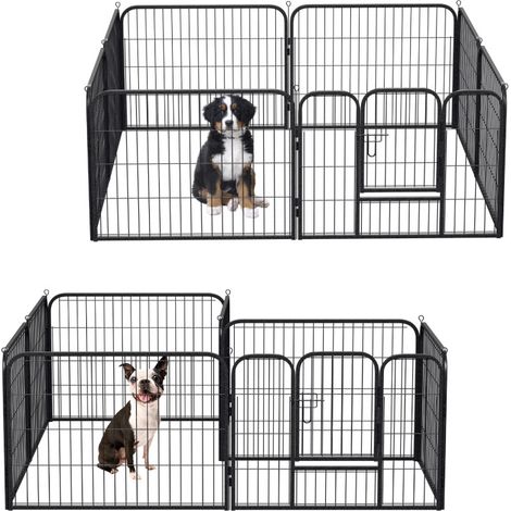 SWANEW Cucciolo Run con tetto Playpen Cucciolo Run fai da te Recinto per piccoli animali Recinto all'aperto (1/5)