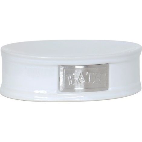 Porte Savon Céramique ADELAIDE Blanc MSV (1/3)