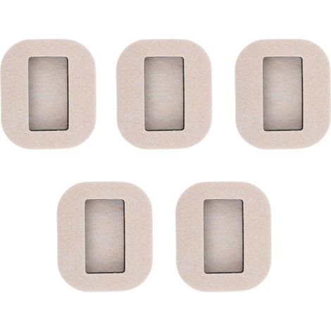 Lot de 5 Coupelles en Feutre Antidérapantes Blanches pour roulettes de Chaises de Bureau, Supports de roulettes Meubles, Protection Sol Rayures et Bruit (1/5)