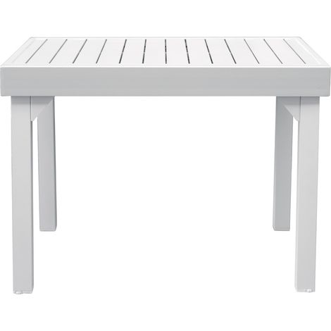 Tavolo in alluminio allungabile per balconi e spazi ristretti lunghezza fino a 212 centimetri color bianco (1/5)