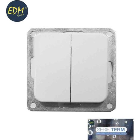 Doppelter Einbauschalter Term EDM-Serie Blister