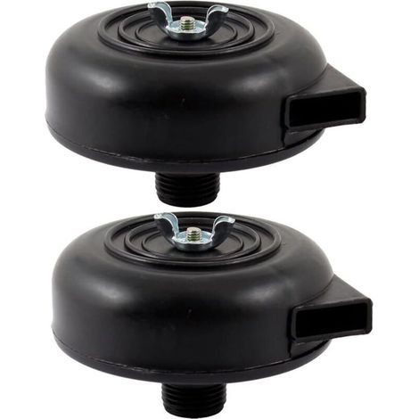 SABIR 2Pcs couvercles 20mm filtre d᾽échappement silence pour compresseur à air Noir (1/4)