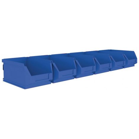 Jeu de boîtes de rangement ouvertes H75xl602xP180 mm acier galvanisé avec boîtes