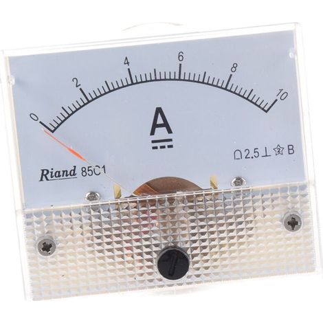 Analoges Gleichstrom-Amperemeter 0-10A Rechteckiges Gehäuse 85C1 (1/5)