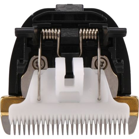 Tijeras eléctricas profesionales para mascotas, máquina cortapelo para perros con cuchilla de cerámica y titanio RFCD-9100 9600 (1/4)