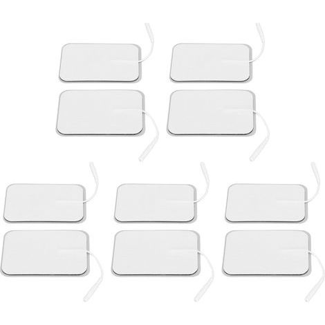 Électrodes adhésives TENS 10 pièces - Patchs rectangulaires de remplacement 2mm (1/5)