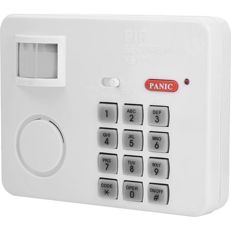 Heimsicherheits-Alarmsystem, einfaches Einbruchalarm-Alarm-Set, kabelloser PIR-Bewegungssensor, Alarm, Passwort, Heimsicherheitstastatur, Infrarot-Detektoren